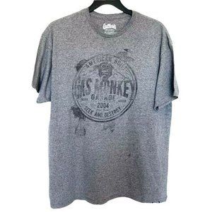 Gas Monkey Garage Mens T Shirt Size XL Graphic Print Tee Short Sleeve Gray